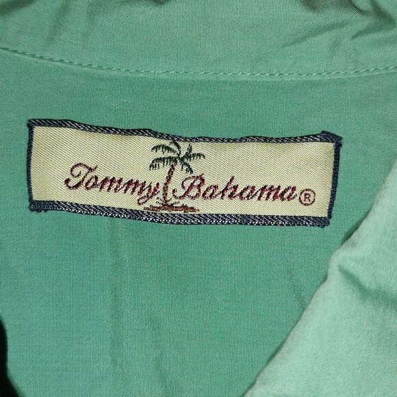 Tommy Bahama  seafoam green long sleeve button down shirt  Sz XXL - Picture 4 of 6